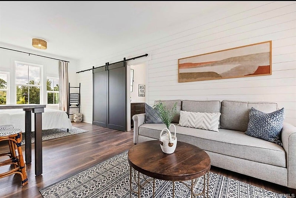 Statement fireplace wall with paneling